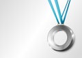 Silver medal Royalty Free Stock Photo