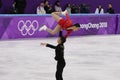 Silver medalists Wenjing Sui and Cong Han of China perform in the Pair Skating Free Skating at the 2018 Winter Olympic Games