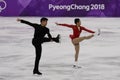 Silver medalists Wenjing Sui and Cong Han of China perform in the Pair Skating Free Skating at the 2018 Winter Olympic Games