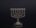 Silver menorah Royalty Free Stock Photo