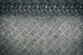 Silver Metal anti slip metal floor pattern texture. Royalty Free Stock Photo