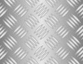 Silver Metal background of Seamless Diamond plate Royalty Free Stock Photo