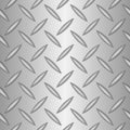 Silver Metal background of Seamless Diamond plate Royalty Free Stock Photo