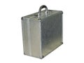 Silver metal case Royalty Free Stock Photo