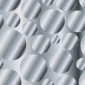 Silver metal gradient circles seamless pattern Royalty Free Stock Photo