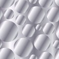 Silver metal gradient circles seamless pattern Royalty Free Stock Photo