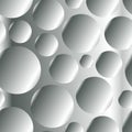 Silver metal gradient circles seamless pattern Royalty Free Stock Photo