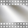 Silver Metal On Holes Or Dots Royalty Free Stock Photo