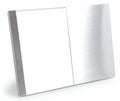 Silver metal photo frame carved