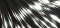 Silver metal texture background, interesting shiny striped chrome waves pattern