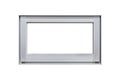 Silver metal window frame Royalty Free Stock Photo