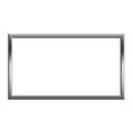 Silver metallic frame. Elegant rectangular border. Modern luxury outline. Minimalist design shape. Royalty Free Stock Photo