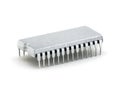 Silver microprocessor Royalty Free Stock Photo