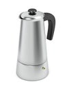 Silver moka pot