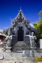 Silver monastery in Wat srisuphan Royalty Free Stock Photo