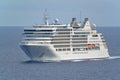 Silversea Cruise Line Silver Muse at sea three quarter view Royalty Free Stock Photo