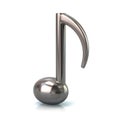 Silver music note