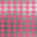 Silver mylar with hot pink pattern for wall decor Royalty Free Stock Photo