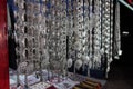 silver necklaces in a market in luang pabang (laos)