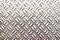 Silver non-slip metal floor pattern and texture background Royalty Free Stock Photo