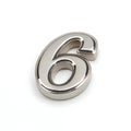 Silver number 6 icon