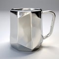 Silver Octagon Mug With Slippery Finish - 3d Model