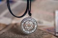 silver old Star David pendant . Royalty Free Stock Photo