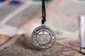 silver old Star David pendant . Royalty Free Stock Photo
