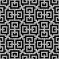 Silver oriental swastika pattern