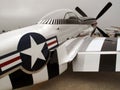 Silver P51 Mustang Fighter Royalty Free Stock Photo