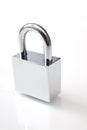 Silver padlock Royalty Free Stock Photo