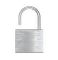 Silver Padlock Royalty Free Stock Photo