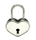 Silver padlock