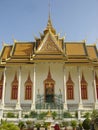 Cambodia palace silver pagoda portrait