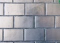 Silver painted brickwall Royalty Free Stock Photo