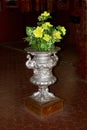 Silver Painted Flower Vase