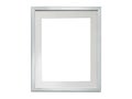 Silver photo frame blank on white background Royalty Free Stock Photo