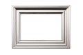 Silver picture frame Royalty Free Stock Photo