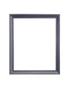 Silver picture frames isolated on white background Royalty Free Stock Photo