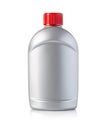 Silver plastic bottle