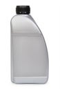 Silver plastic bottle