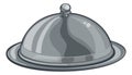 Silver Plate Platter Domed Cloche Food Cartoon