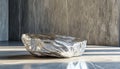 Silver Or Platinum Nugget Resting On A Stone Surface Royalty Free Stock Photo