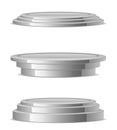 Silver podium Royalty Free Stock Photo