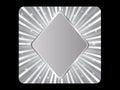 Silver poker element - rhombus Royalty Free Stock Photo