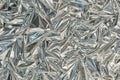 Silver poligonal abctract background. a foil texture background