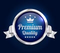 Silver Premium Quality Badge