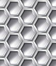 Silver realistic seamless pattern