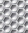 Silver realistic seamless pattern