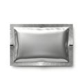 Silver rectangular object isolated on white background Royalty Free Stock Photo